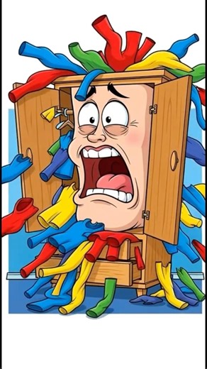 হতভম্ব আলমারি | The Overloaded Wardrobe | #funny #jokes #funnyjokes #motivation #shorts