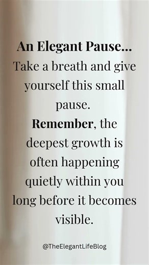 Unlock Your Deepest Growth: Embrace the Elegant Pause Within #shorts