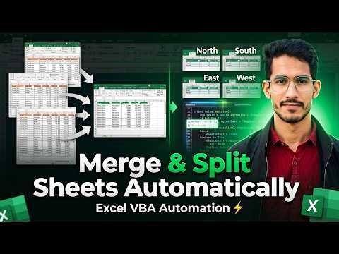 3-Min Excel VBA Automation 🚀 Merge Sheets into One