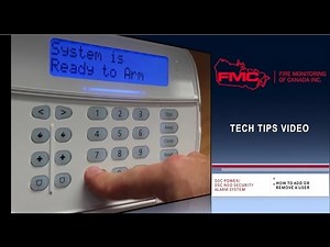 How To Add Remove a User From a DSC Power Series and DSC NEO Intrusion Alarm Monitoring System