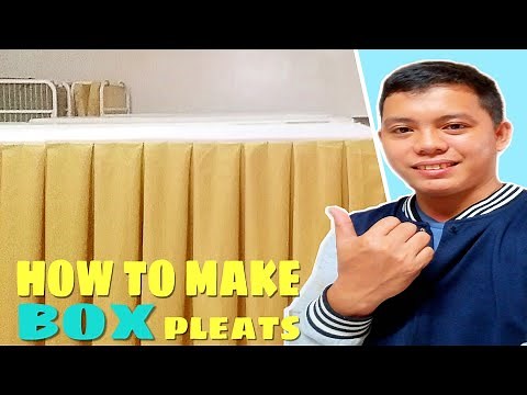 how to make box pleats table skirting #tutorial
