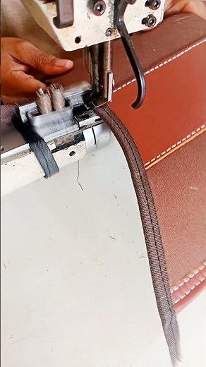 Finishing the Canvas Edge with Perfect Binding | Professional Look #sewing #shorts