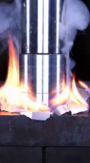 Crushing Potassium Metal With Hydraulic Press… It Ignited INSTANTLY!