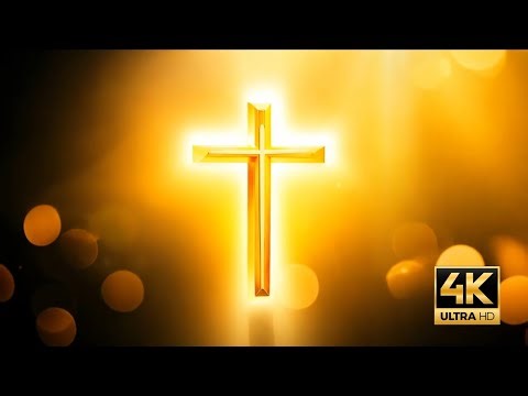 Radiant Golden Cross Loop | 1 Hour Church Background | Easter Screensaver