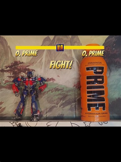 Optimus Prime vs Orange Prime Transformers Street Fighter Stop Motion