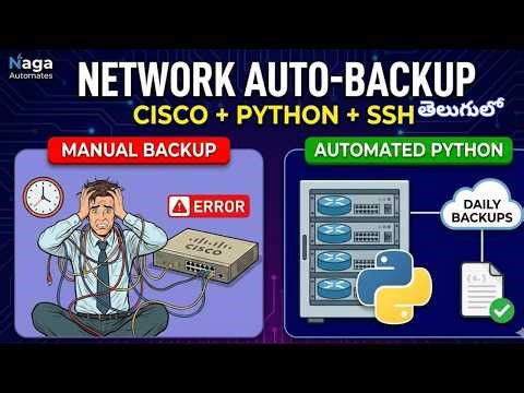 Router Config Backup Automation: Python & Paramiko Tutorial (Telugu)