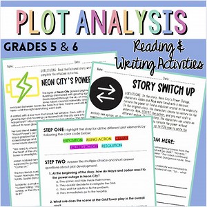 Short Story Reading Comprehension & Plot Elements | Differentiated | 5th-7th