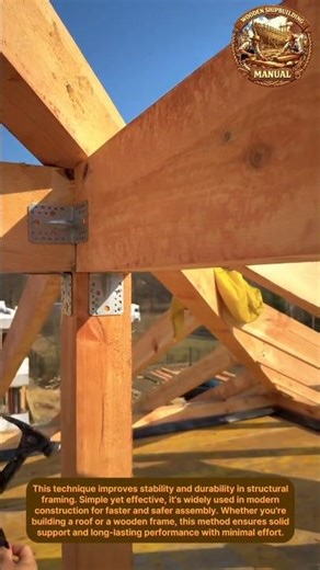 Strong Timber Joint with Metal Brackets | Smart Framing Technique