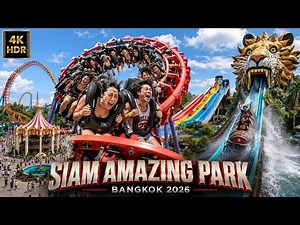 🇹🇭 4K HDR | Siam Amazing Park Bangkok 2026 | Thrill Rides & Water Park in Thailand