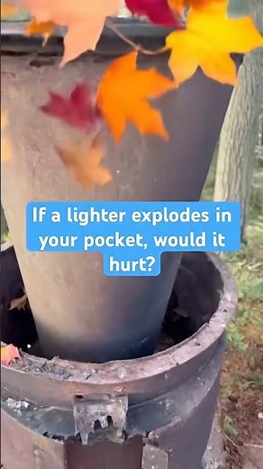 Magic—maple leaves replace lighter explosion #experiment #starwars #fire #explosion !