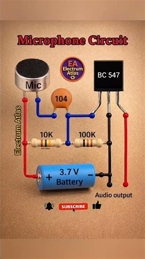 🎧 Simple Mic Circuit That Delivers Clean Audio ⚡
