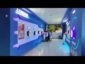 AI Lab and Classroom Design - AI Interactive Demonstration Wall in Action