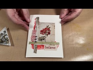 How to Use Tim Holtz Christmas Idea-ology 2022 Items to Make Some Christmas Cards