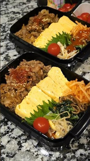 【お弁当作り】男子高校生が喜ぶ焼肉弁当！ #Shorts #お弁当 #タッパー弁当