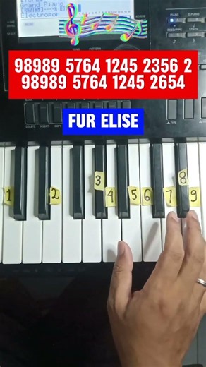 Fur Elise - Beethoven Piano Tutorial #fürelise #pianotutorial #piano