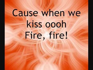Glee - Fire LYRICS ON SCREEN