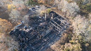 Anthony's Cummaquid Inn fire: See the aftermath from above. Demolition crews survey scene.