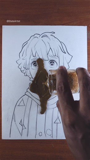 I try to draw Zenitsu Agatsuma | Zenitsu Agatsuma fan art | Zenitsu Drawing #animeart #anime #shorts