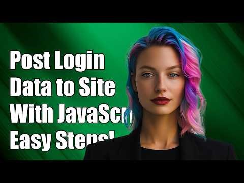 Post login data to site with js
