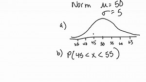A random variable is normally distributed with a mean of...