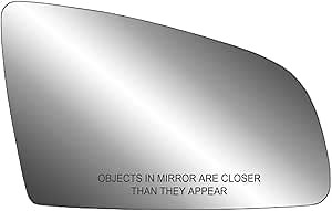 Passenger Side Heated Mirror Glass w/backing plate, Audi A3 HB, A4 Convert, A4 Sdn, Wgn (Gen. 2 & 3), A6 Sdn, Wgn, RS4 Convert, Sdn, Wgn, S4 Convert, S4 Sdn, Wgn, S6 Sdn