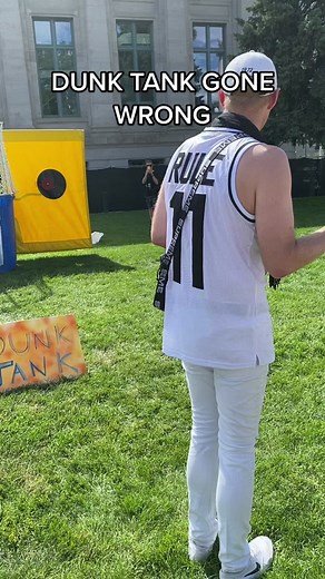Dunk tank gone wrong #fail #fails #gonewrong #fyp