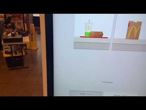 McDonald’s touch screen ordering