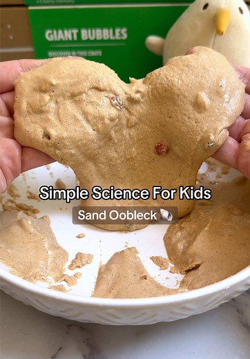 Bring the Beach Indoors with Sand Oobleck