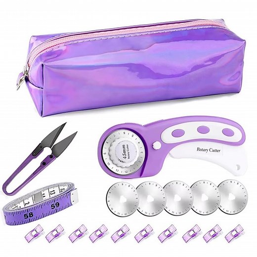 Purple 45mm Rotary Cutter Set – Sewing, Quilting & Craft Kit - Etsy Canada