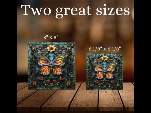 Butterfly Art Nouveau Ceramic Art Tile Decorative Glossy Tile for Bookshelf Book Nook Wall Art Gift for Her Art Lover - Etsy