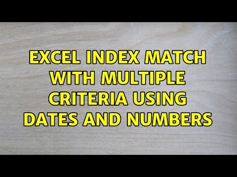 Excel Index match with multiple criteria using dates and numbers (3 Solutions!!)