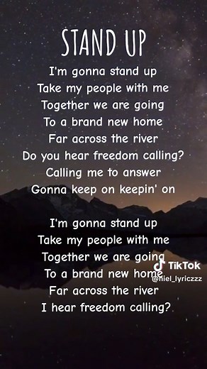 Stand Up Cynthia Erivo Song Lyrics