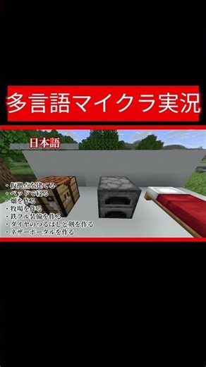 Minecraft Language Chaos (Intro) | #gameplay #ゲーム実況 #minecraft