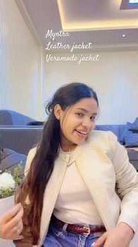 Vera moda jacket leather #myntra #fashion #blogger #unboxing #shortvideos #haul #women