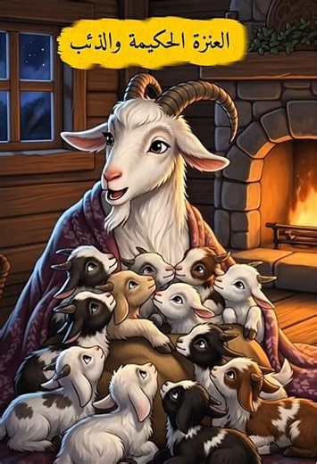 قصة العنزة والذئب للأطفال: درس الأمان