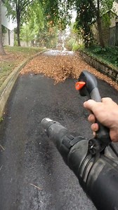 Satisfying cleaning up with my leaf blower in POV 😊 #cleanup #landscaping #satisfying #leafblower #reels | Landscaping_daily