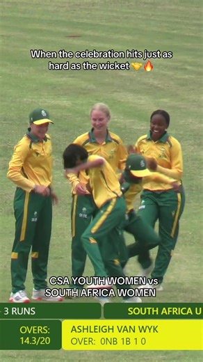 Celebration Moments in CSA Youth Women Cricket