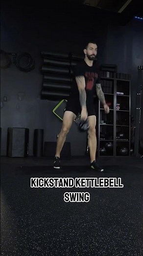 “Kickstand Kettlebell Swing – Build Power, Balance & Control 💪”