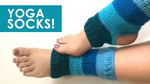 Get Zen & Cozy when you new knit Yoga Socks! The New Year is a great time to focus on our fitness, well-being, balance, and where else is better to start than with YOGA? They’re cozy, they’re very, very simple to make, and they’re a great gift for yourself or your friends. Free pattern on my website! | Studio Knit