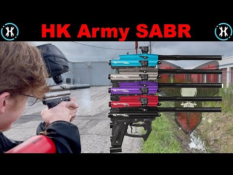 HK Army SABR Paintball Gun Unboxing & Shooting l Best Cheap Paintball Gun??