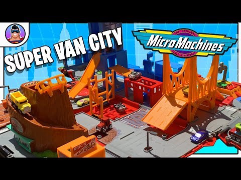 SUPER VAN CITY Micro Machines | TRANSFORMING CITY Playset 2020