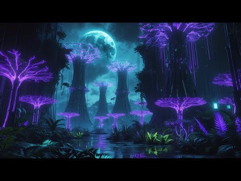 🌃 Neon Jungle Rhythms | 2 Hours Liquid Drum and Bass | Cyber City Beats 🎧✨