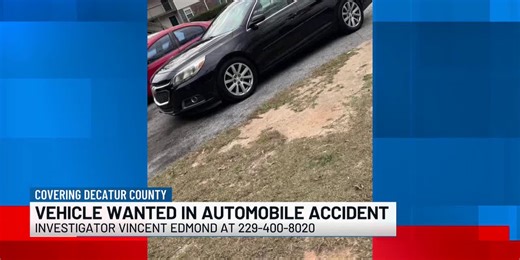 Decatur County Sheriff’s Office searching for vehicle involved Highway 27 South crash