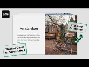 GSAP Scroll Animation: Stacked Cards with Clip-Path | ScrollTrigger & ScrollSmoother #gsap