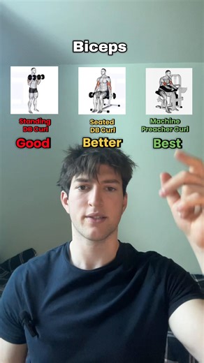 Good/Better/Best ⬇️ These exercises are ordered on stability, isolation & loadability Wanna build muscle around your 9-5? Comment ‘WORKOUT’ and I’ll send you the program I personally use, and a guide to build one for yourself #fitness #gym #workout #training #exercise