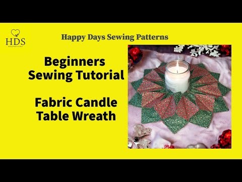 Wroxeter Fabric Candle Table Wreath Tutorial Master Copy 2023