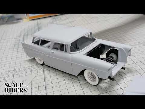 Atlantis 1957 Chevy Nomad Model Kit | Wheels Stance Mockup