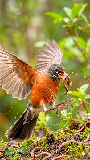 American Robin Bird Songs 4K - High Fidelity Melodic Calls for Relaxation