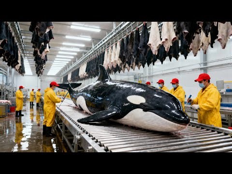 Inside the Killer Whale Factory: Processing Ocean's Apex Predator into Luxury Goods (Full Process)