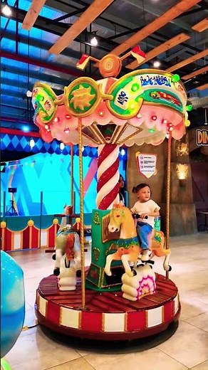 Super Fun Merry Go Round Ride with Lights